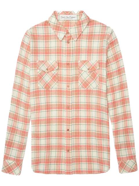 check-print cashmere overshirt by GOD'S TRUE CASHMERE
