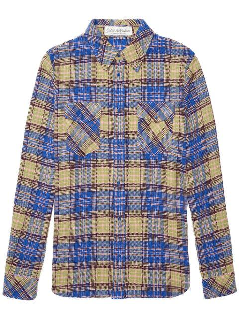 check-print cashmere overshirt by GOD'S TRUE CASHMERE