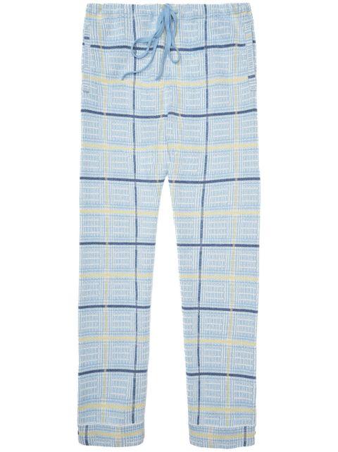 check-print trousers by GOD'S TRUE CASHMERE