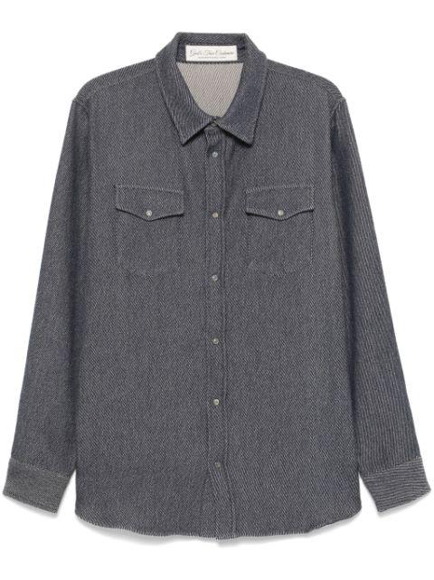 denim cashmere shirt by GOD'S TRUE CASHMERE