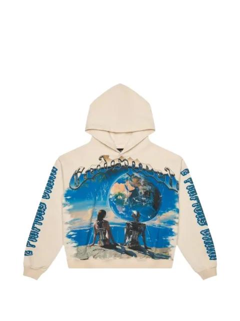 Artificial Love print hoodie by GODSPEED