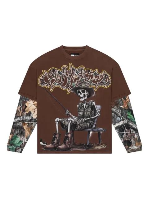 Gone Fishing layered T-shirt by GODSPEED
