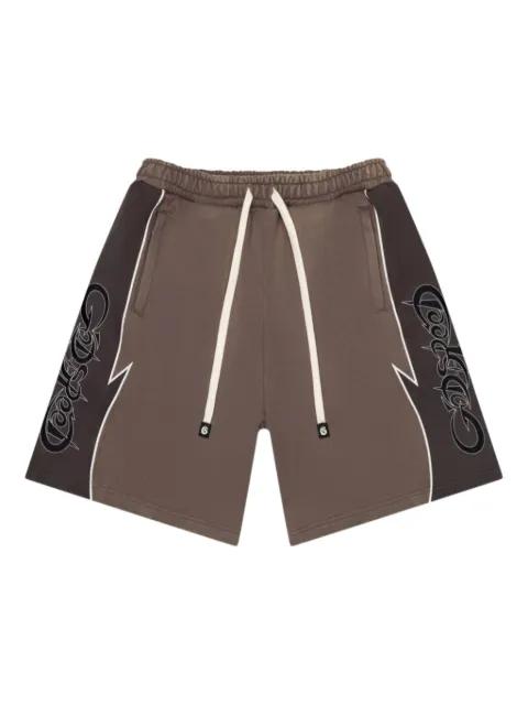 Halftime drawstring graphic track shorts by GODSPEED