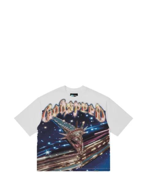 Liberty Cruiser graphic-print T-shirt by GODSPEED