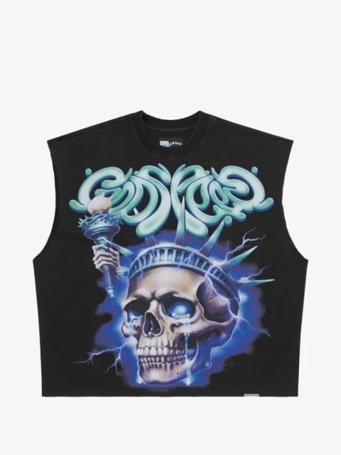 Liberty Tears graphic-print tank top by GODSPEED