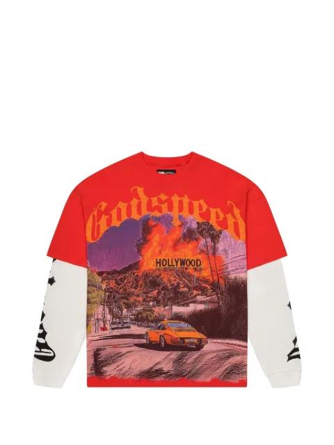 Los Scandalous layered T-shirt by GODSPEED