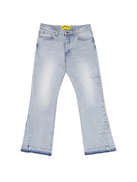 OG logo flared denim jeans by GODSPEED
