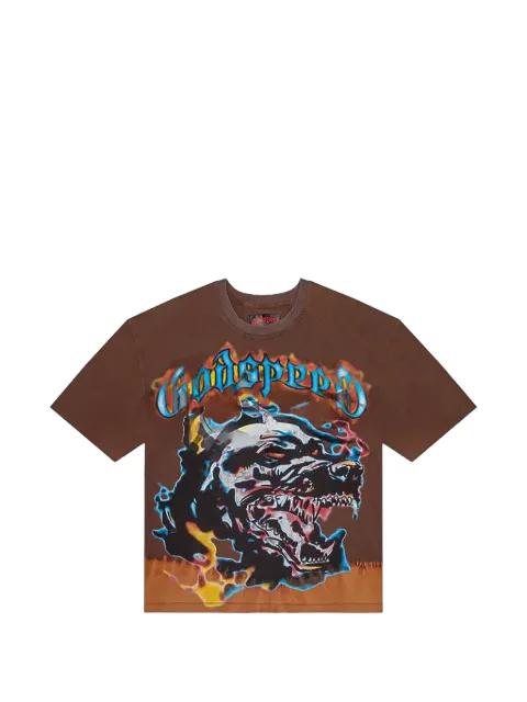 Off The Leash graphic-print T-shirt by GODSPEED