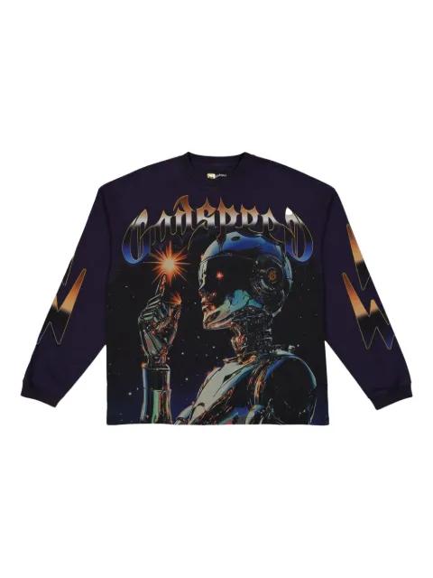 Sputnik LS graphic T-shirt by GODSPEED