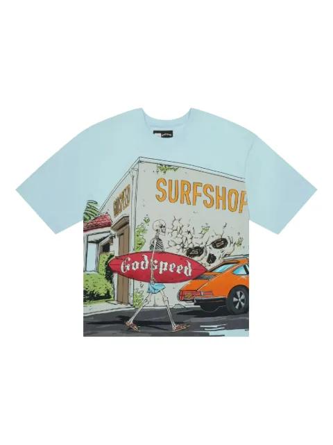 Surf Shop graphic T-shirt by GODSPEED