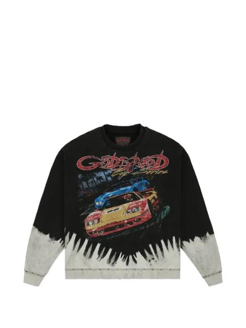 T.T.W. bleached wash sweatshirt by GODSPEED