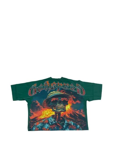 disaster-graphic T-shirt by GODSPEED