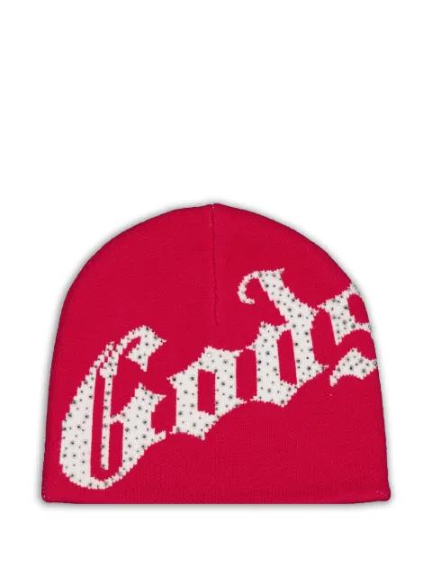 logo studded beanie by GODSPEED