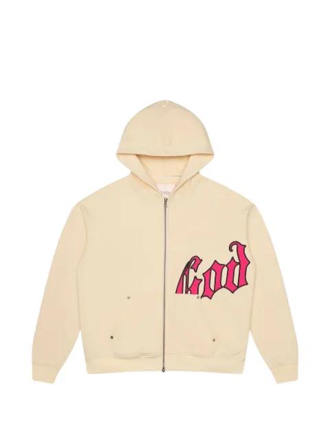 logo zip hoodie by GODSPEED