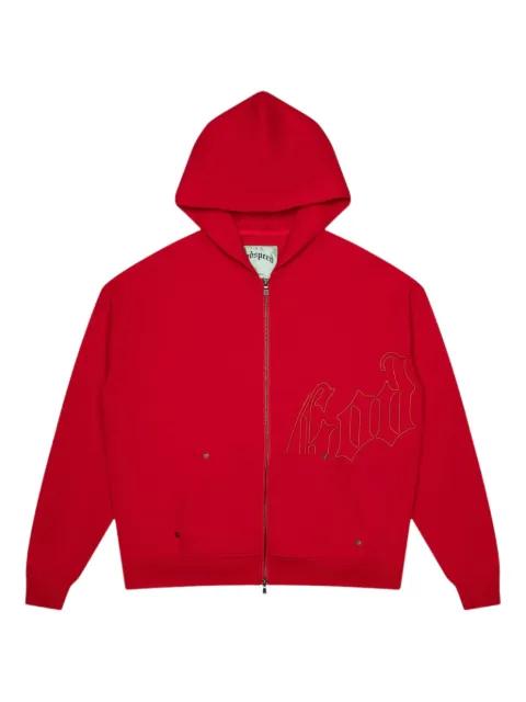 logo zip hoodie by GODSPEED