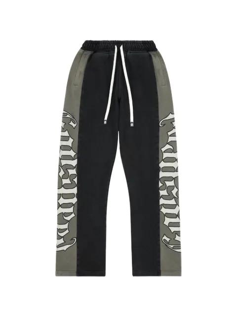 patchwork print track trousers by GODSPEED