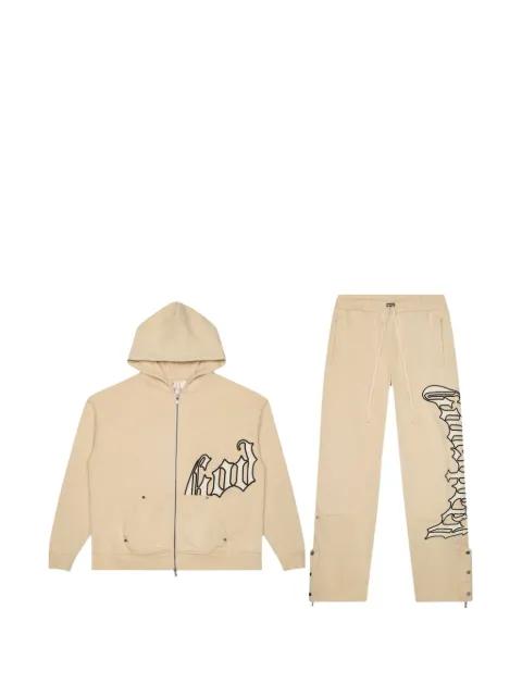 stripe-trim jersey tracksuit by GODSPEED