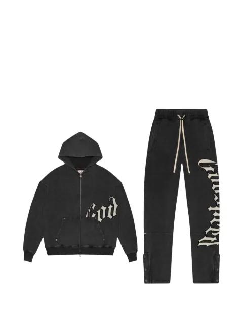 stripe-trim jersey tracksuit by GODSPEED
