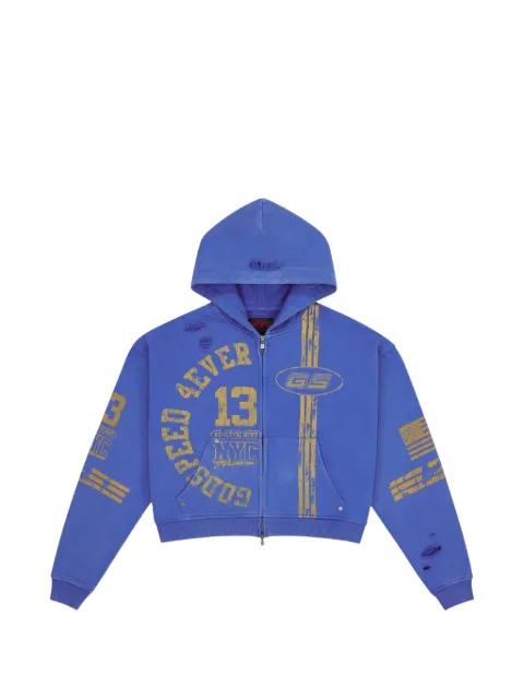 zip roadster hoodie by GODSPEED