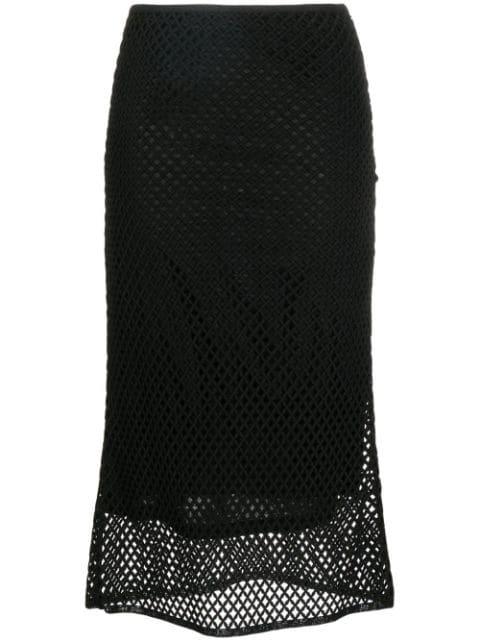 A-line mid-length skirt by GOEN.J