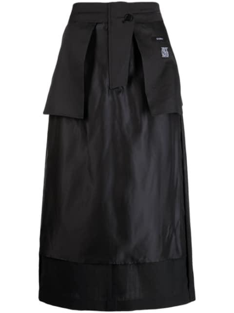 Inside-out midi skirt by GOEN.J