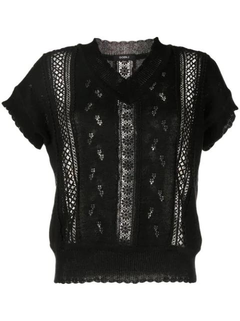 V-neck sleeveless jumper by GOEN.J