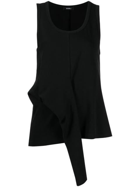 asymmetric sleeveless top by GOEN.J