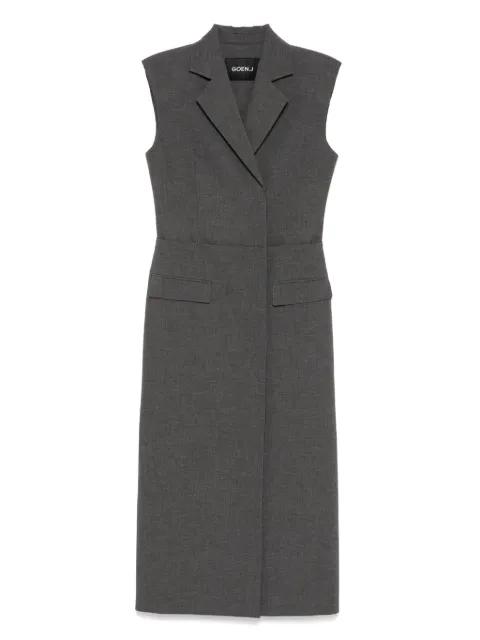 blazer layered panel dress by GOEN.J