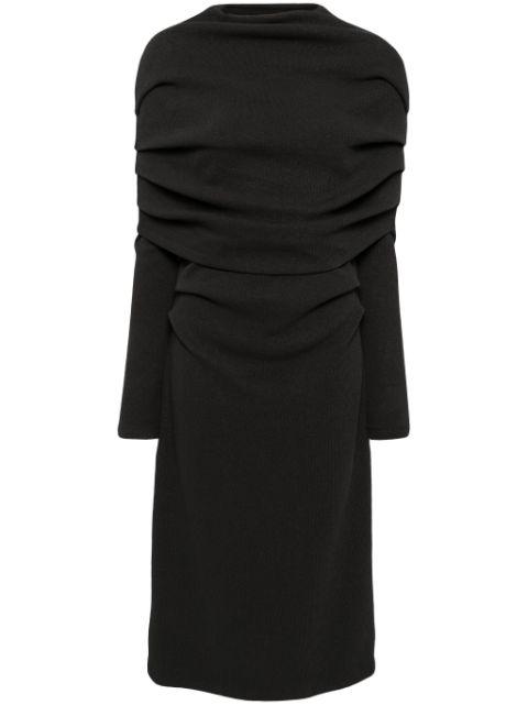 cape knitted dress by GOEN.J