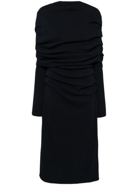 cape knitted dress by GOEN.J