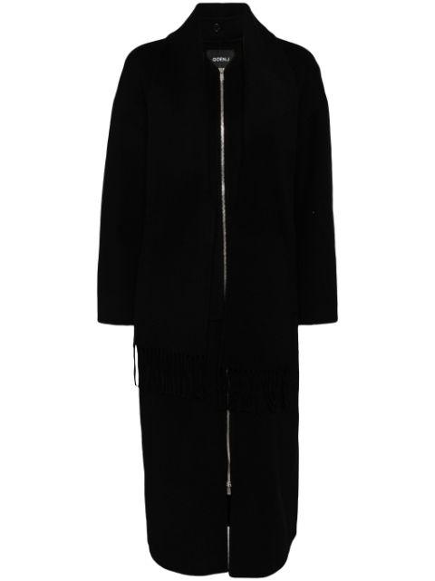 detachable-muffler zip-up coat by GOEN.J