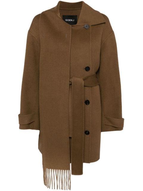 doubled-faced muffler coat by GOEN.J