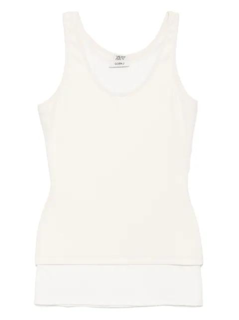 dual-layer sleeveless top by GOEN.J