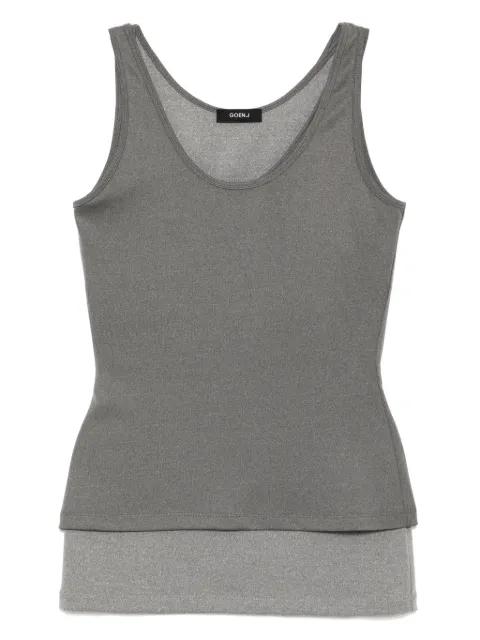 dual-layer sleeveless top by GOEN.J