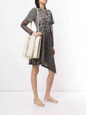 floral print asymmetric dress by GOEN.J