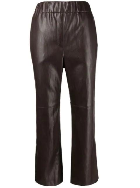 high waist cropped trousers by GOEN.J