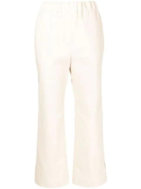 high waist cropped trousers by GOEN.J