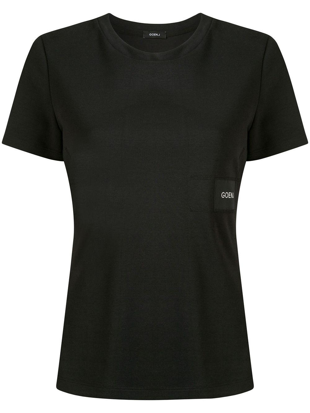 logo patch T-shirt by GOEN.J
