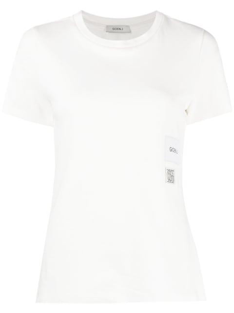 logo-print cotton T-Shirt by GOEN.J