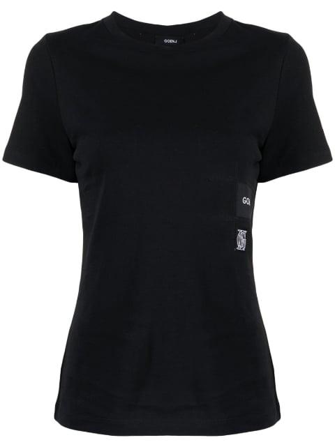 logo-print cotton T-Shirt by GOEN.J