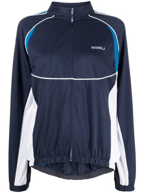 logo-print track jacket by GOEN.J