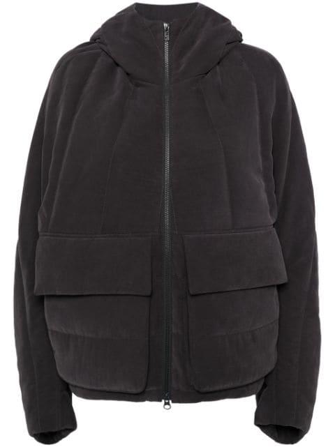 quilted hoodied jacket by GOEN.J