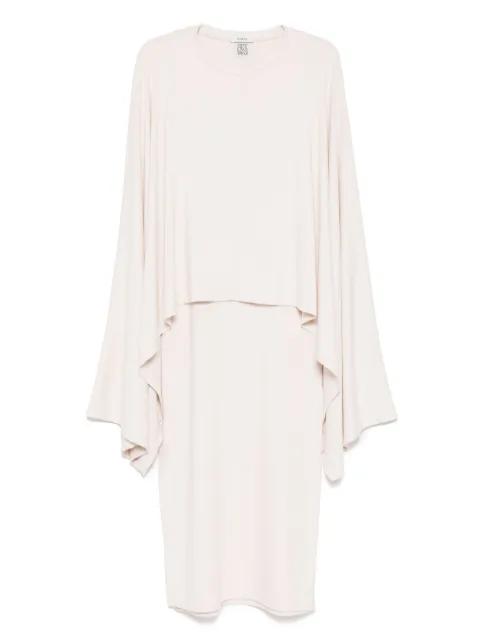 ribbed cape dress by GOEN.J
