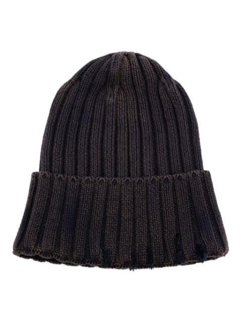 ribbed knit beanie by GOEN.J