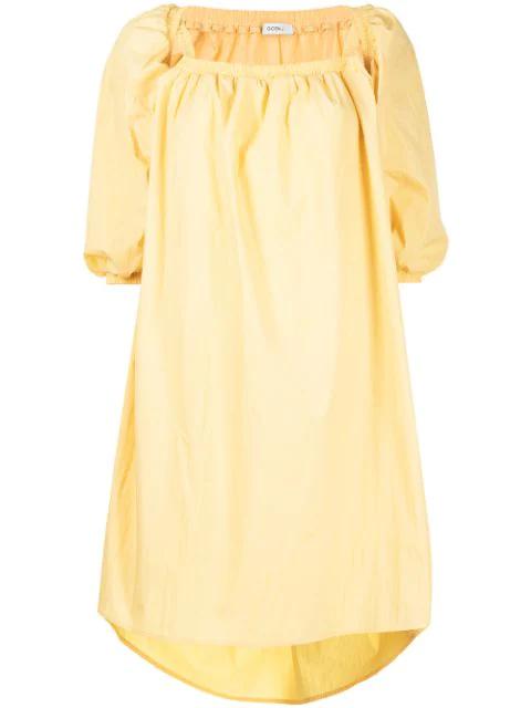 ruffled A-line midi-dress by GOEN.J