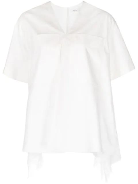 short sleeve blouse by GOEN.J