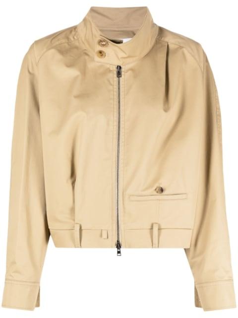 trouser-motif bomber jacket by GOEN.J