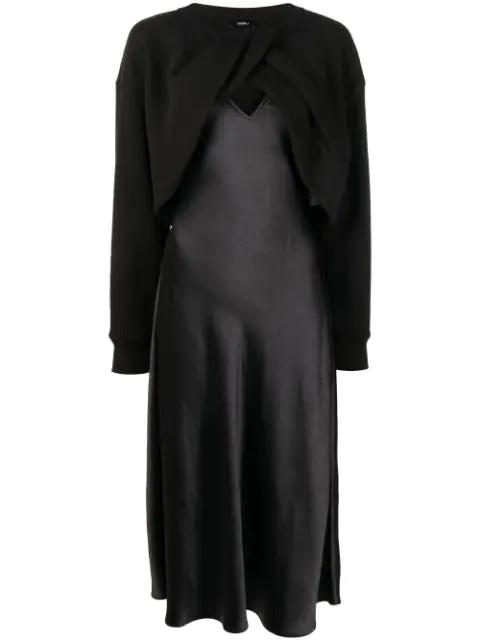 twist-front maxi dress by GOEN.J