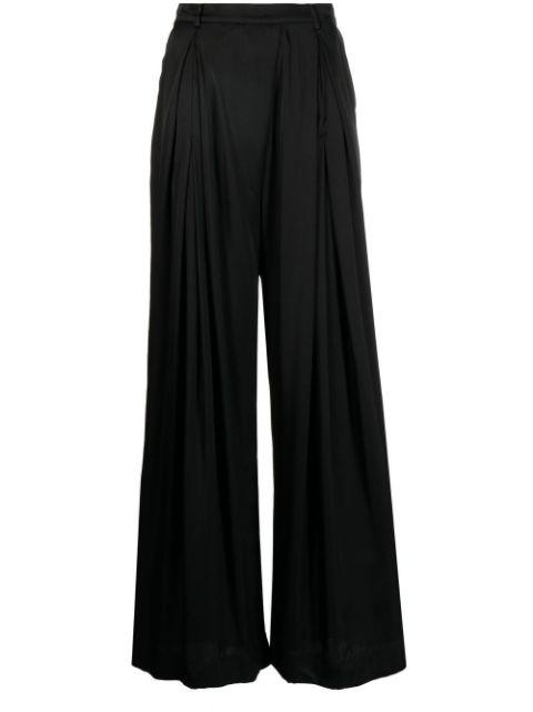 wide-leg pleated trousers by GOEN.J