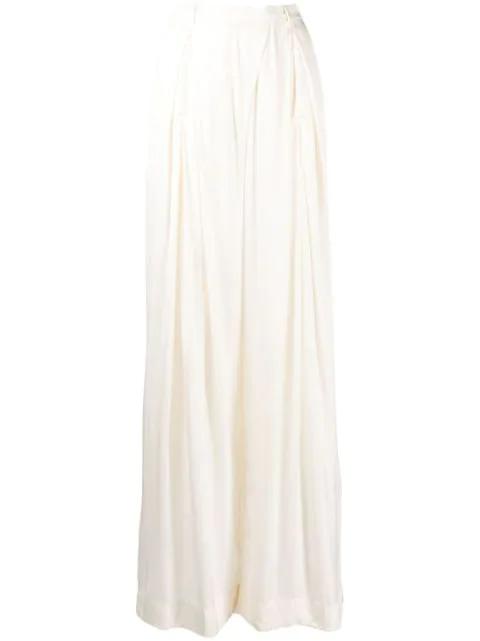 wide-leg pleated trousers by GOEN.J